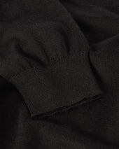 Fin Black Superfine Cashmere Jumper