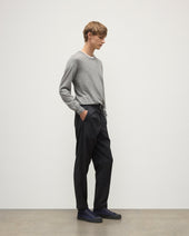 Fin Grey Superfine Cashmere Jumper
