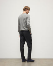 Fin Grey Superfine Cashmere Jumper