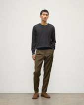 Fin Dark Grey Superfine Cashmere Jumper