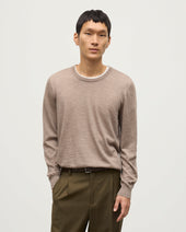 Fin Light Brown Superfine Cashmere Jumper