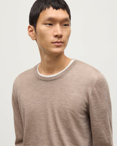 Fin Light Brown Superfine Cashmere Jumper