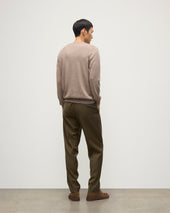 Fin Light Brown Superfine Cashmere Jumper