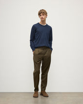 Fin Navy Superfine Cashmere Jumper