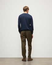 Fin Navy Superfine Cashmere Jumper