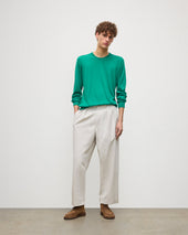 Fin Bright Green Superfine Cashmere Jumper