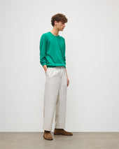 Fin Bright Green Superfine Cashmere Jumper