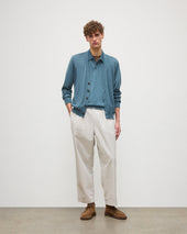 Forsyth Blue Superfine Cashmere Cardigan