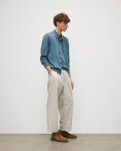 Forsyth Blue Superfine Cashmere Cardigan