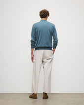 Forsyth Blue Superfine Cashmere Cardigan