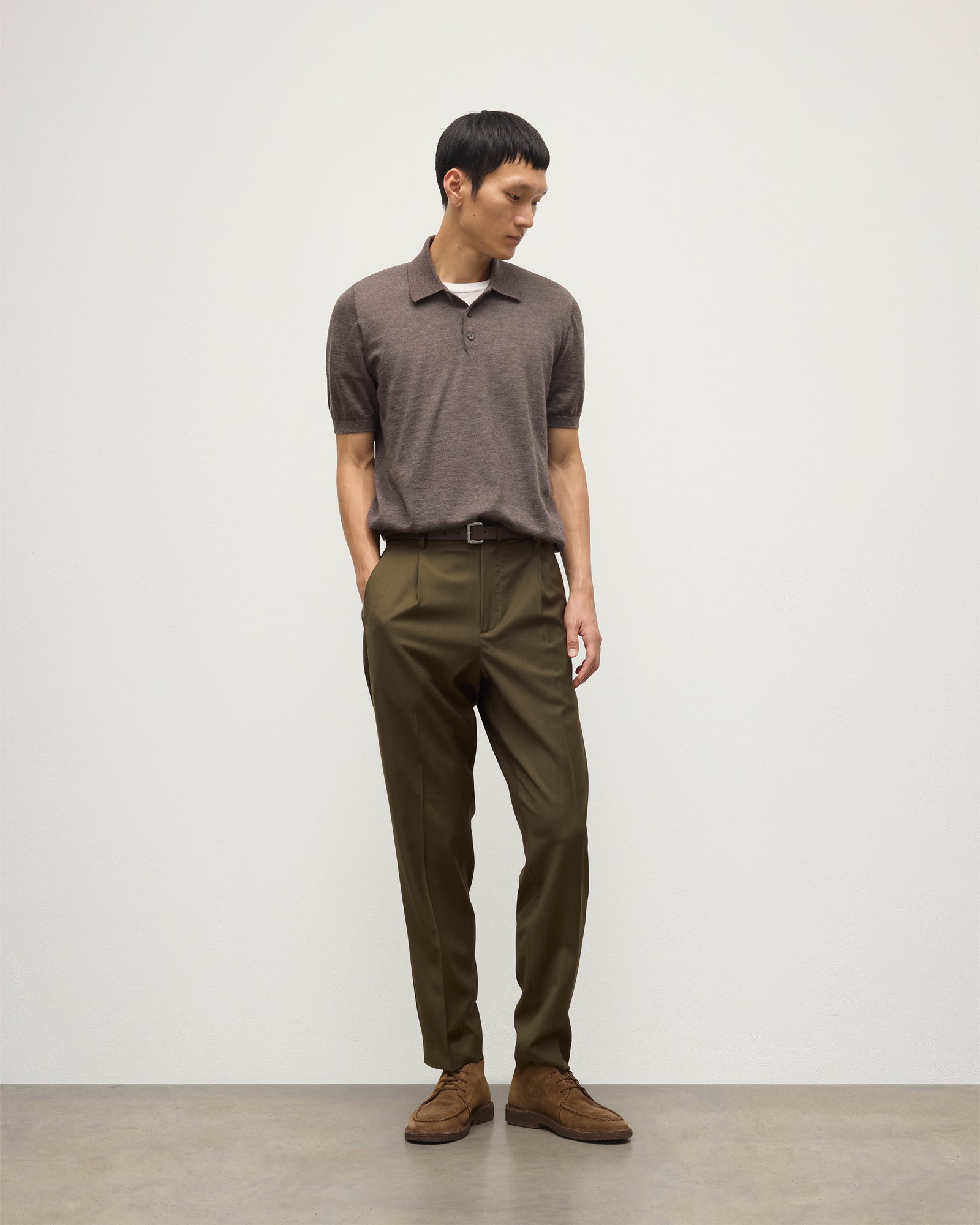 Fin Superfine Cashmere Polo Shirt