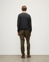 Fin Dark Grey V Neck Superfine Cashmere Jumper