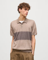 Mack Brown Superfine Cashmere Polo Shirt