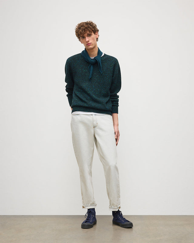 Tiree Green Donegal Cashmere Jumper