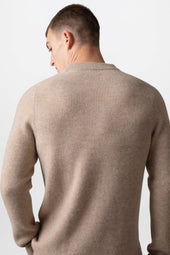 Ribbed Natural Cashmere Jumper