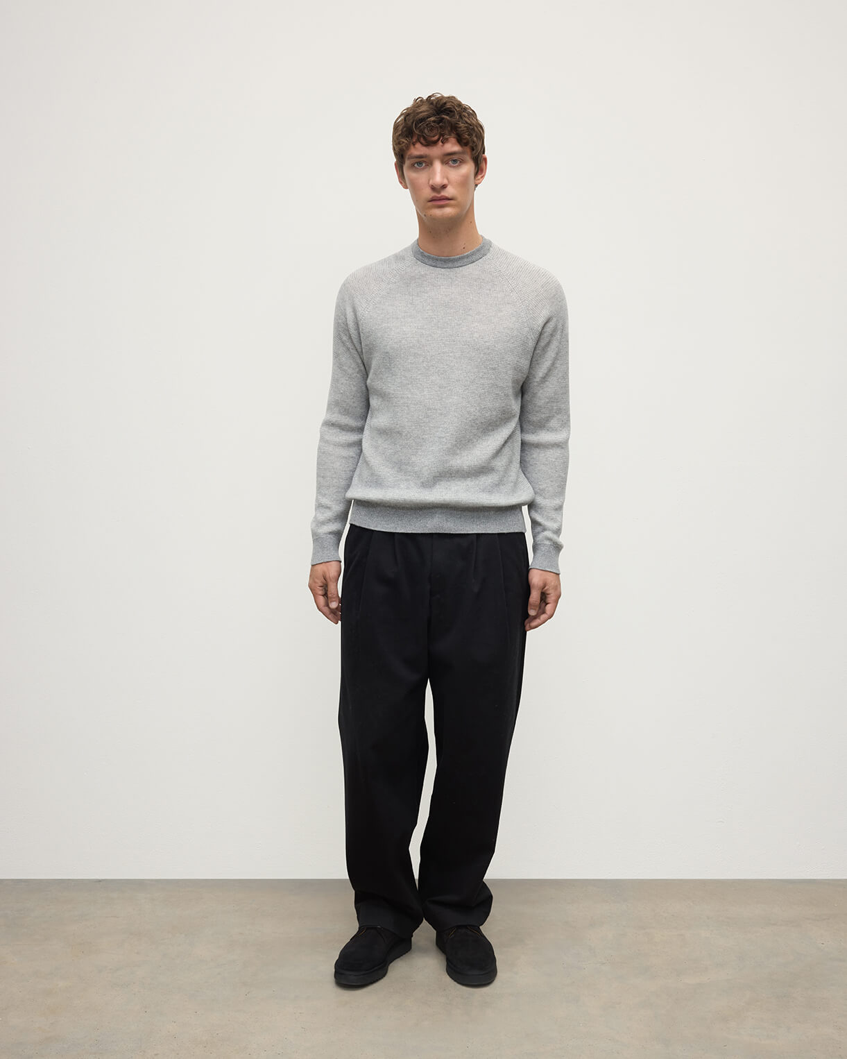 Waffle Stitch Cashmere Jumper