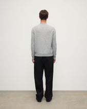 Waffle Stitch Light Grey Cashmere Jumper