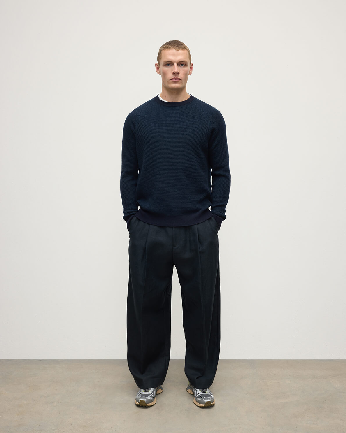 Waffle Stitch Cashmere Jumper