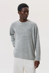 Cashmere Jersey Stripe Oversized T Shirt