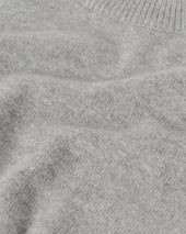 Rory Light Grey Classic Cashmere Crew Jumper