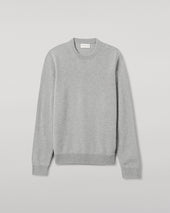 Rory Light Grey Classic Cashmere Crew Jumper