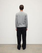 Rory Light Grey Classic Cashmere Crew Jumper