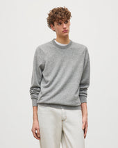 Rory Grey Classic Cashmere Crew Jumper