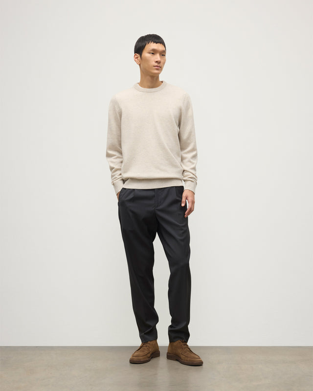 Rory Natural Classic Cashmere Crew Jumper