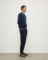 Rory Navy Classic Cashmere Crew Jumper