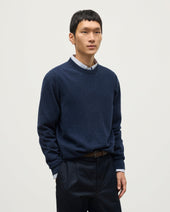 Rory Navy Classic Cashmere Crew Jumper