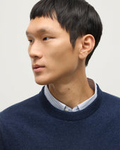 Rory Navy Classic Cashmere Crew Jumper