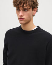 Rory Black Classic Cashmere Crew Jumper
