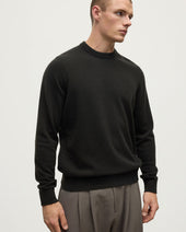 Classic Cashmere Dark Grey Round Neck Jumper