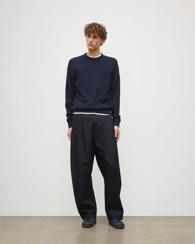 Rory Dark Navy Classic Cashmere Crew Jumper