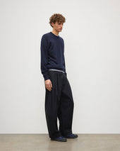 Rory Dark Navy Classic Cashmere Crew Jumper