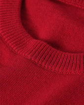 Rory Red Classic Cashmere Crew Jumper