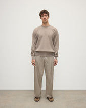 Relaxed Milano Stitch Light Brown Jumper