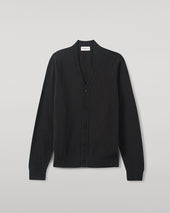 Classic Cashmere Dark Grey Cardigan