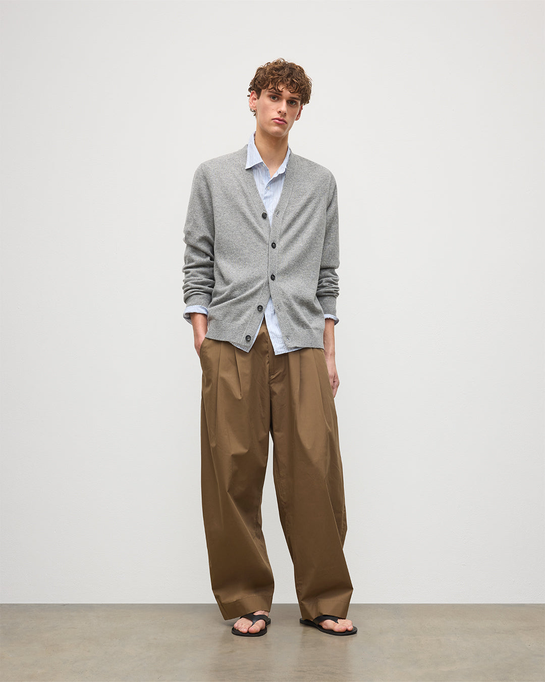 Rory Grey Classic Cashmere Cardigan
