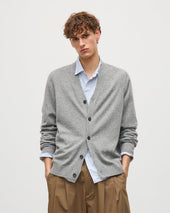 Rory Grey Classic Cashmere Cardigan