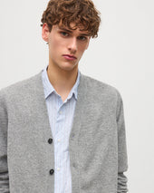 Rory Grey Classic Cashmere Cardigan