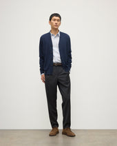 Rory Navy Classic Cashmere Cardigan