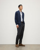 Rory Navy Classic Cashmere Cardigan