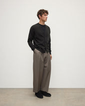 Classic Cashmere Dark Grey Cardigan