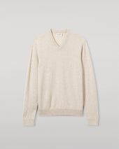 Rory Natural Classic Cashmere V-Neck Jumper
