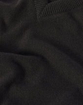 Classic Cashmere Dark Grey V Neck Jumper