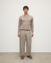 Rory Brown Classic Cashmere V-Neck Jumper
