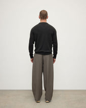 Classic Cashmere Dark Grey V Neck Jumper