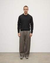 Classic Cashmere Dark Grey V Neck Jumper