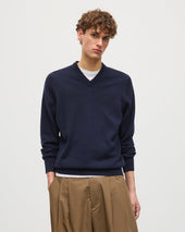 Rory Dark Navy Classic Cashmere V-Neck Jumper
